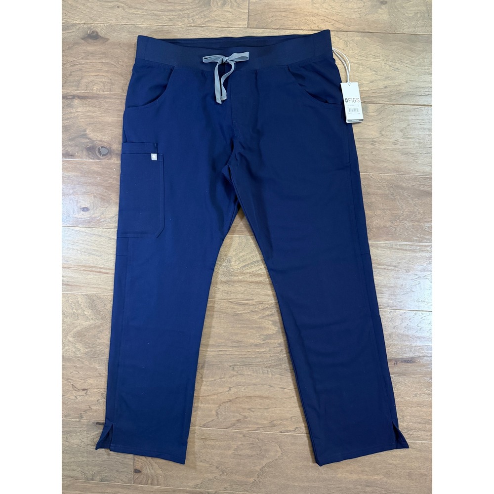NWOT FIGS Kade Cargo Scrub Pants Navy Technical Collection Large T21004